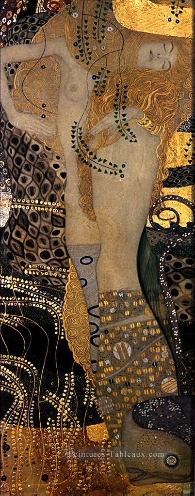 Wasserschlangen I 1904 symbolisme Gustav Klimt Peintures à l'huile